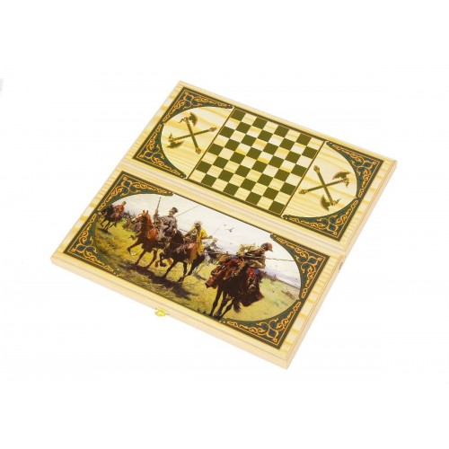 Нарды+Шашки "Походные - Казаки" большие